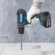 Trapano avvitatore makita dhp482rtj con percussione + 2 Batterie bl1850 5 ah e valigetta