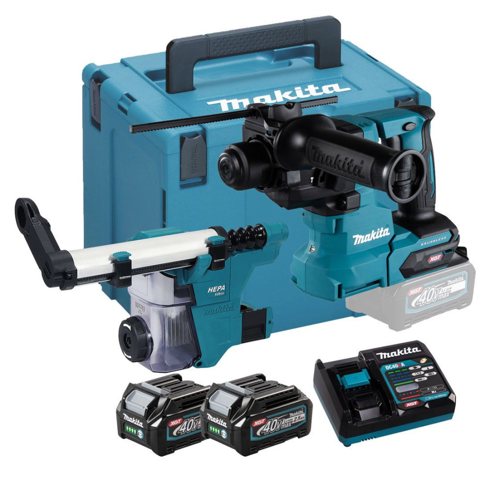 Tassellatore SDS-Plus  40Vmax - 3 funzioni - uso professionale MAKITA HR010GD201