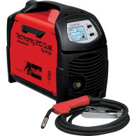 Saldatrice Technomig 210 Dual Telwin 816231 con maschera lion