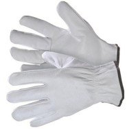 GUANTI DA LAVORO DI PELLE BIANCA TG.10 pezzi 10GUANTI DA LAVORO DI PELLE MORBIDA C45890003