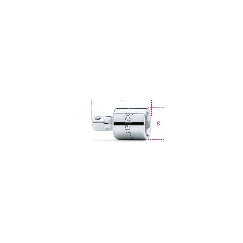 Raccordo con attacco quadro femmina 1/2'' e maschio 3/8'' cromato beta 920/15 cod.009200810