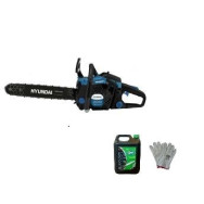 MOTOSEGA A SCOPPIO  HYUNDAI 35040 39cc barra 40cm OMAGGIO GUANTI +1LT OLIO CATENA