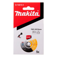 5 Dischi da taglio sottile abrasivo MAKITA 76x1x10mmD-74815