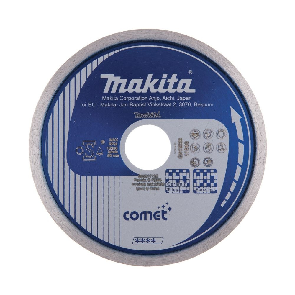 Disco diamantato 115mm, Comet, A umido e a secco, Bordo continuoB-13085