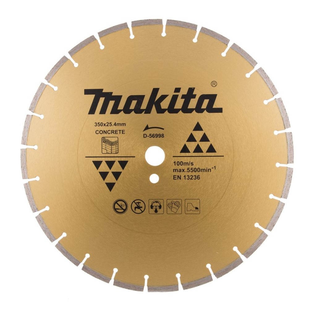 Disco diamantato segmentato taglio a secco D-56998 Makita mm 350