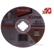 10 DISCHI DA TAGLIO INOX MAKITA E-00418 xlock 125 mm x 1,2 mm