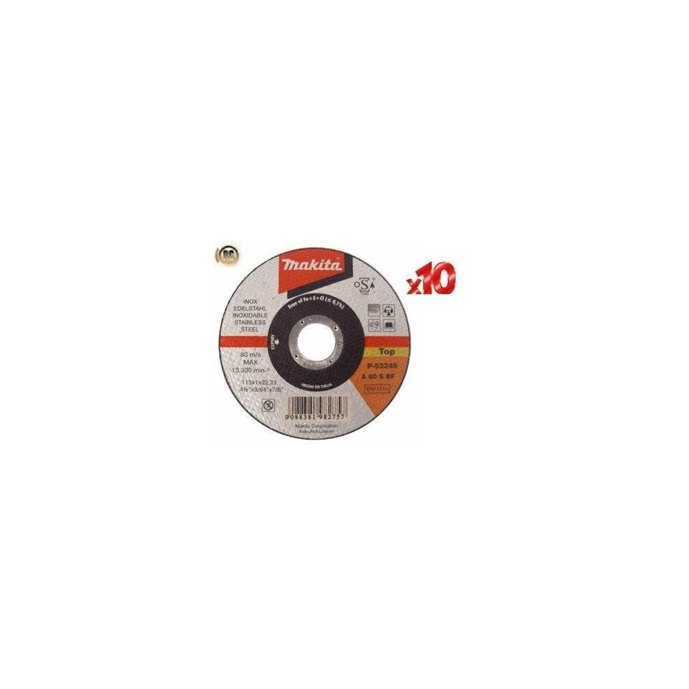10 DISCO DA TAGLIO MM115 FERRO MAKITA P-52249 10 DISCO DA TAGLIO MM115 FERRO MAKITA P-52249