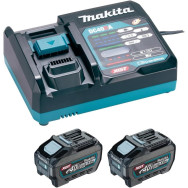 kit batteria Makita 1911V6-0 40v (2x5.0 Ah + caricabatterie )