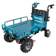 Carriola a batteria per cantieri e aziende agricole (Versione con piattaforma di carico sollevabile) DCU601Z
