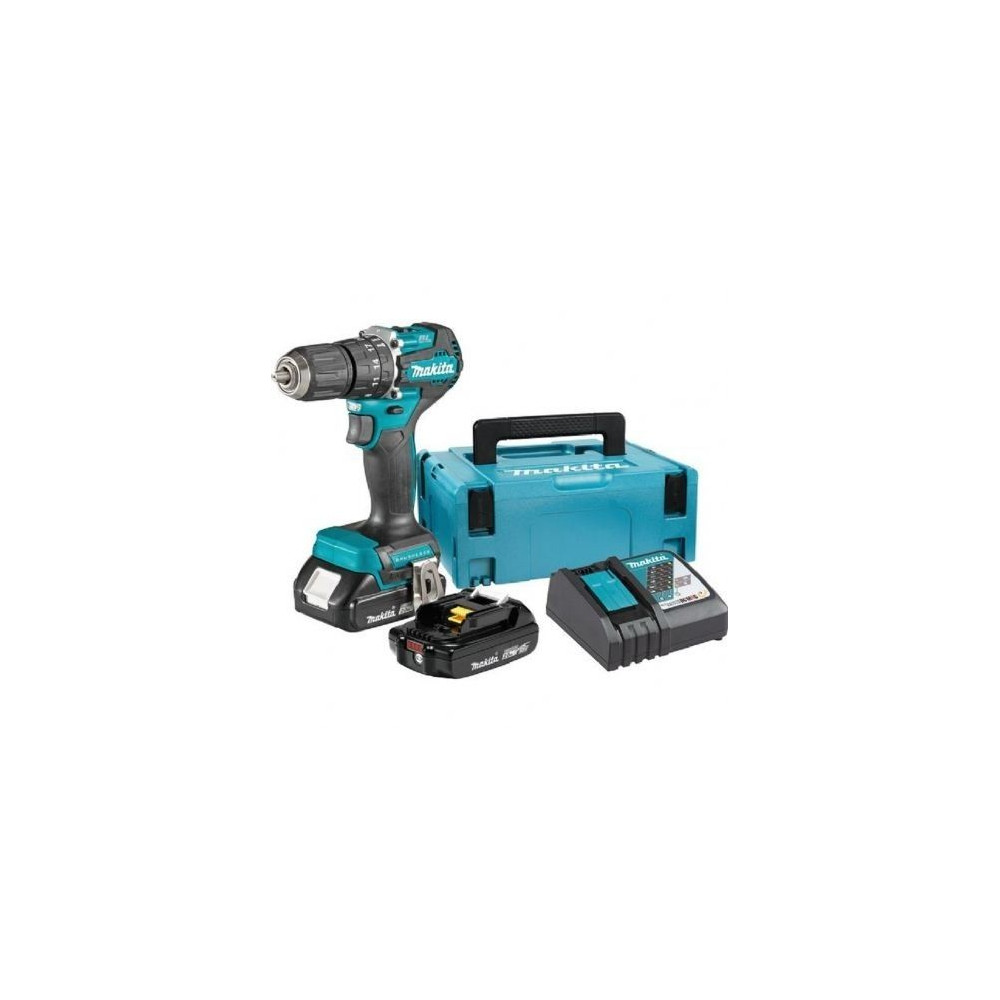 trapano avvitatore con percussione makita dhp487RAJ +2 BATTERIE DA 2.0 AH  nuovo modello ultracompatto