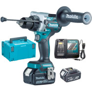 Trapano avvitatore a percussione a batteria Brushless 18v Makita DHP486RTJ XCON 2 BATTERIE DA 5,0 AH+CARICABATTERIE + MACPAC
