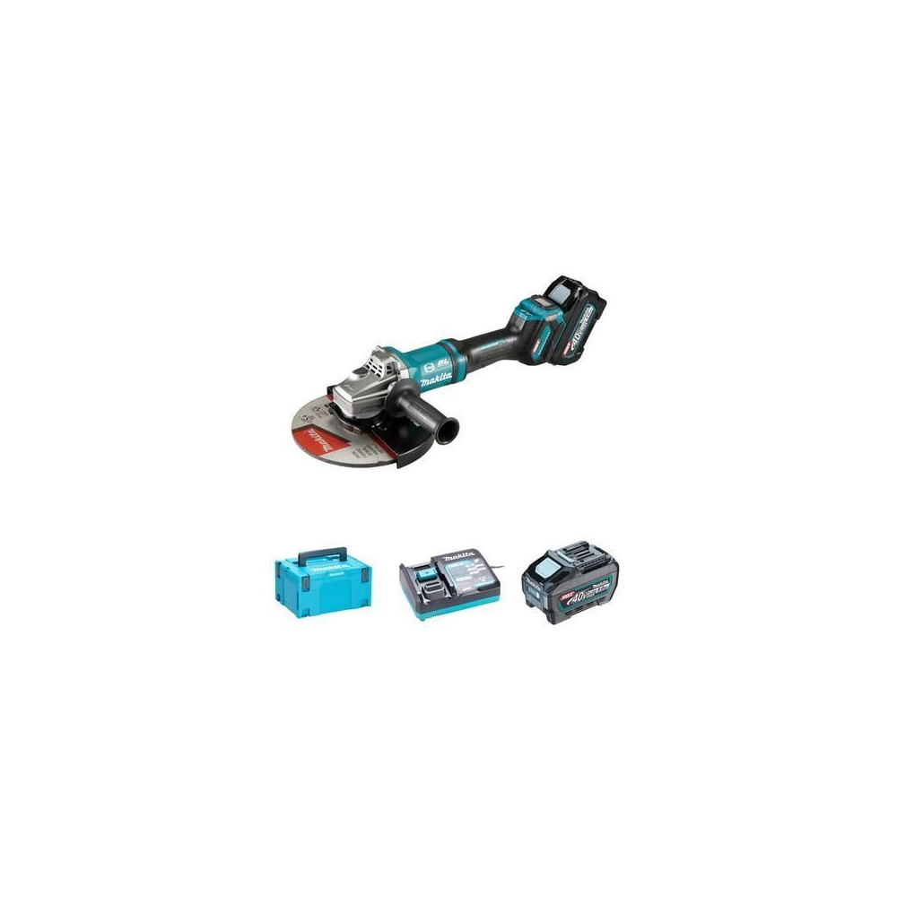 smerigliatrice angolare 230mm 40v MAKITA GA038GT201 CON 2 BATTERIE DA 5,0AH +CARICABATTERIE+VALIGETTA smerigliatrice angolare 230mm 40v MAKITA GA038GT201 CON 2 BATTERIE DA 5,0AH +CARICABATTERIE+VALIGETTA