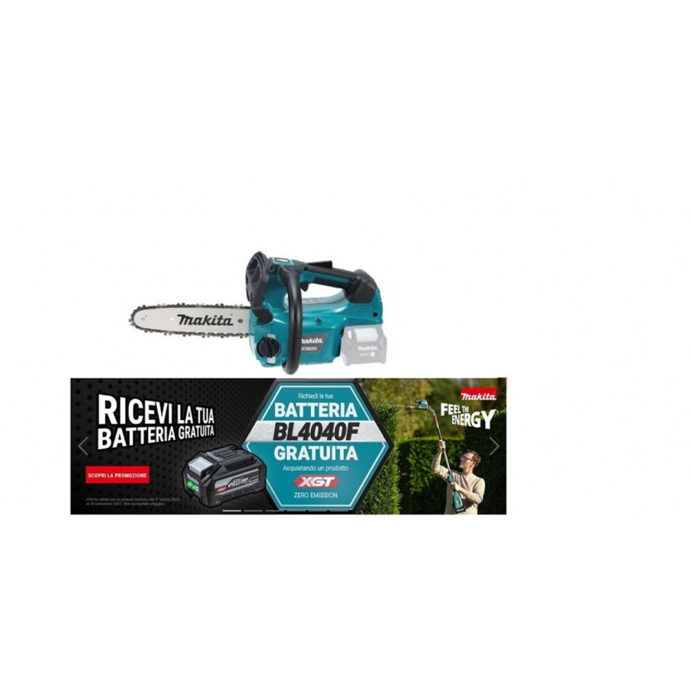 Elettrosega Makita da potatura UC002GZ xgt 40 volts cm 25 Elettrosega Makita da potatura UC002GZ xgt 40 volts cm 25