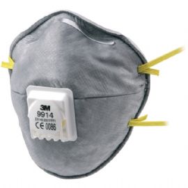 Maschera Respiratore antipolvere P1 Carbone attivo monouso con valvola 9914