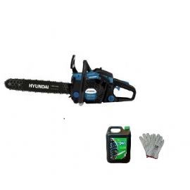 MOTOSEGA A SCOPPIO  HYUNDAI 35040 39cc barra 40cm OMAGGIO GUANTI +1LT OLIO CATENA