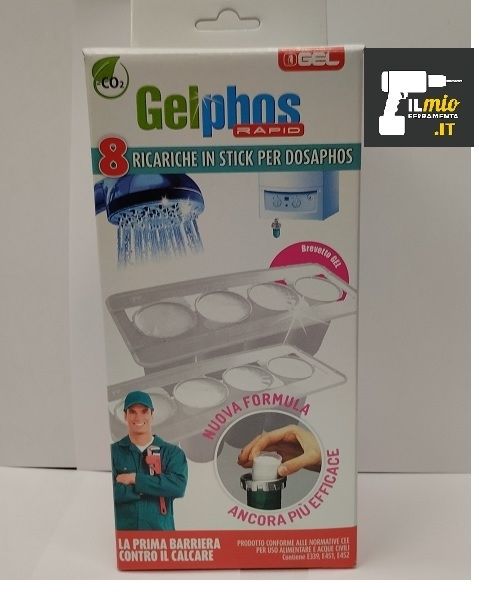 Ricariche Gelphos Rapid 8 cartucce Gel Made In Italy : :  Cancelleria e prodotti per ufficio