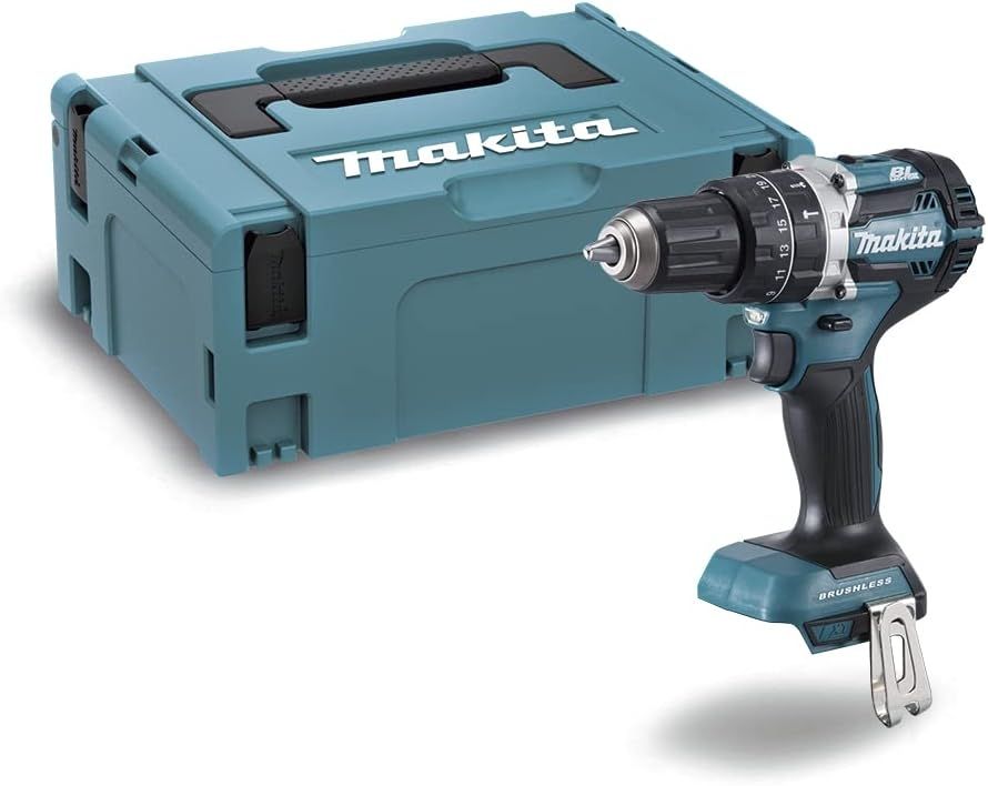 TRAPANO AVVITATORE A PERCUSSIONE MAKITA DHP484ZJ in VALIGETTA MAKITA Elettroutensili MAKITA batteria TRAPANI E AVVITATORI www.ilmioferramenta