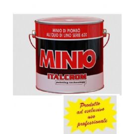 MINIO DI PIOMBO 2 LITRI fondo antiruggine all'olio di lino puro