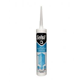 SILICONE ACETICO PER SANITARI BIANCO SELQAC 280ML ART. 000700