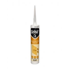 SILICONE ACETICO NEUTRO PER SPECCHI TRASPARENTI SELQAC 310ML ART.001800