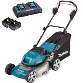  Rasaerba a batteria 36v Makita DLM460PT2 con 2 batterie da 5ah 18v + caricabatterie