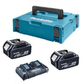  Kit energy 2 batterie da18v 5,0ah caricabatterie doppio valigetta macpac  Makita 197629-2