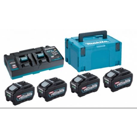  Kit Energy 40 V Max 4x5,0 Ah con caricabatterie rapido doppio Makita 191U42-2