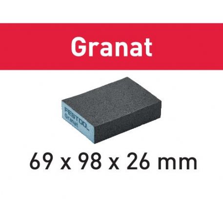 Festool Blocco abrasivo 69x98x26 120 GR/6 Granat