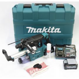 Tassellatore SDS-Plus compatibile 40Vmax BL - 3 Funz. AVT-AFT-XPT-AWS + aspirazione + 2xBL4040 makita HR008GM202